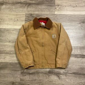 Carhartt Brown Canvas Kids Work Jacket